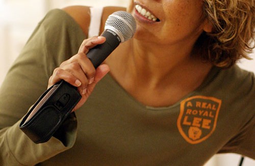 MCArrieta on microphone